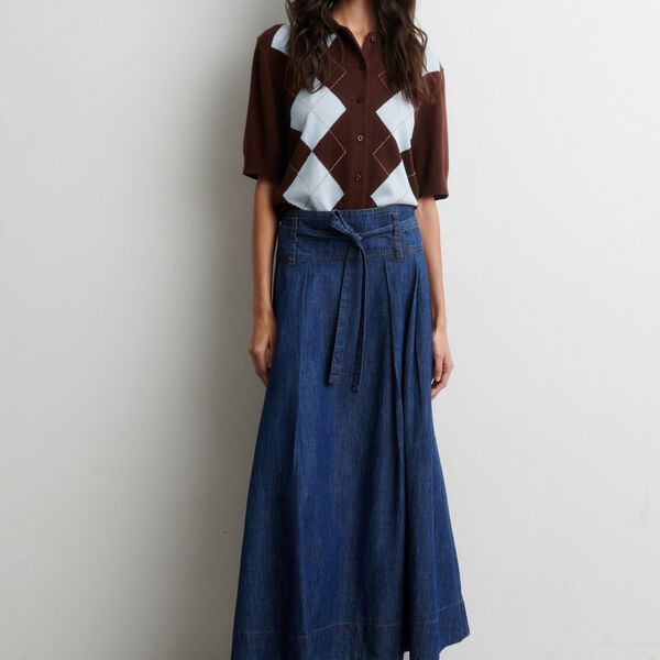 Shailene Knit Cardigan, demitasse, Second Female