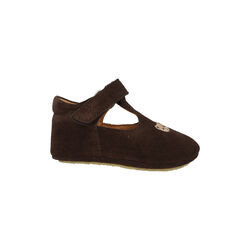 Prewalker med bamsebroderi, dark brown, ANGULUS