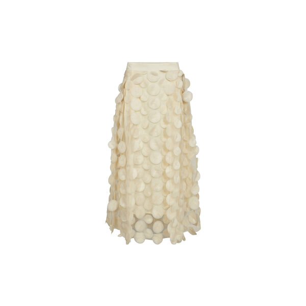 PD-Donna Dot Skirt, oyster white, Pieszak