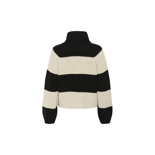 SimraPW Pullover, french oak/ black block stripe, Part Two