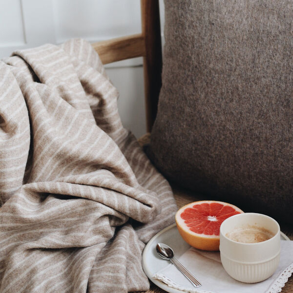 Stripes plaid, camel, ELVANG