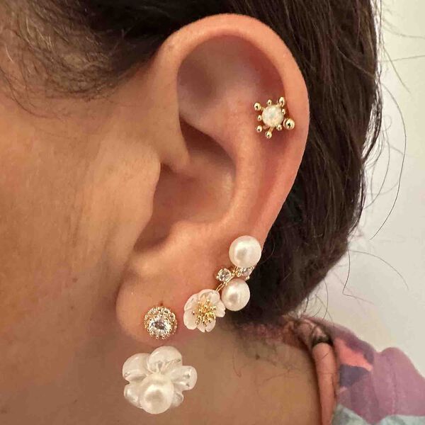 Amina Øreringe, pearl, Nuni Copenhagen