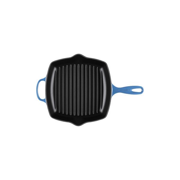 Signature st&oslash;bejern kvadratisk grillpande 26 cm, azure, Le Creuset