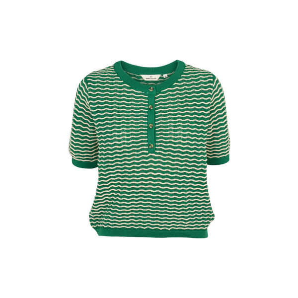 Cashi Granddad Pullover, abundant green/birch, Basic Apparel
