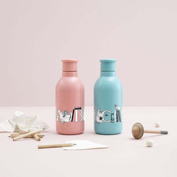 Moomin ABC termoflaske 0,5 L, moomin salmon, RIG-TIG