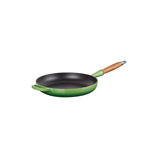 Signature stegepande med tr&aelig;h&aring;ndtag &Oslash; 28 cm, bamboo green, Le Creuset