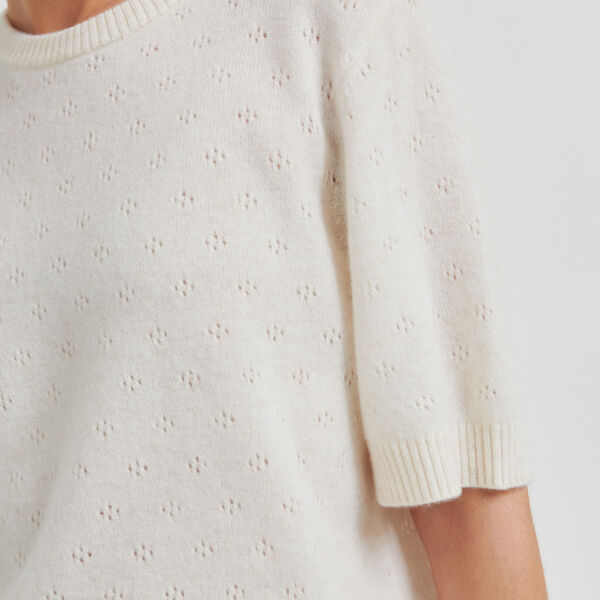 Amala Knit SS O-Neck, tofu, Second Female