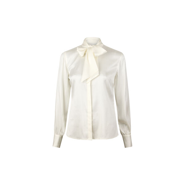 Selma Blouse, Bowtie Flyfront, offwhite pattern, Stenstr&ouml;ms