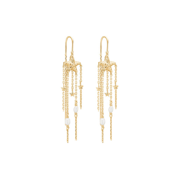 Starfish Lustre øreringe, forgyldt sølv, Studio Z