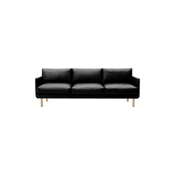 Emo 3-pers. sofa, SemiAni Black/naturolieret eg, Bruunmunch Furniture