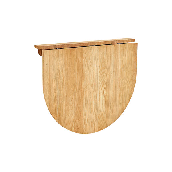 Trefoil Folding Wall Table, oak, Form & Refine