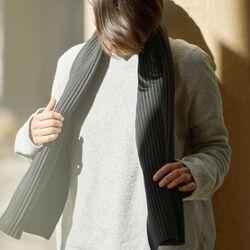 Pleece Short Scarf, black, Design House Stockholm