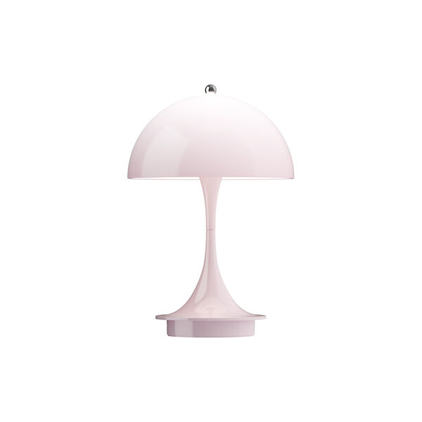 Panthella 160 Portable bordlampe, opal pale rose, Louis Poulsen