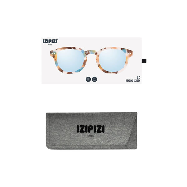 #C READING SCREEN briller, blue tortoise, IZIPIZI