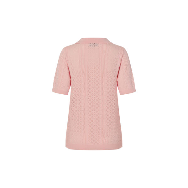 AlaiaLL Polo Knit S/S, light pink, Lollys Laundry