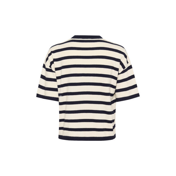 LikamSZ Striped Pullover, winter white nightsky stripe, Saint Tropez