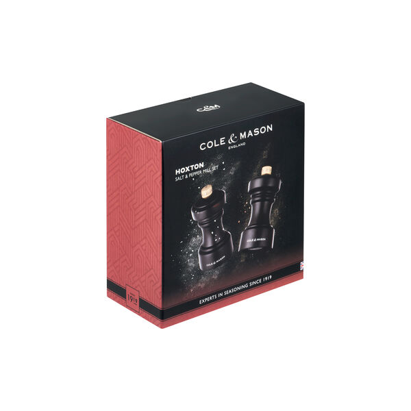 Hoxton Salt and pepper set, mørk brun Hoxton Salt and pepper set, mørk brun, Cole & Mason