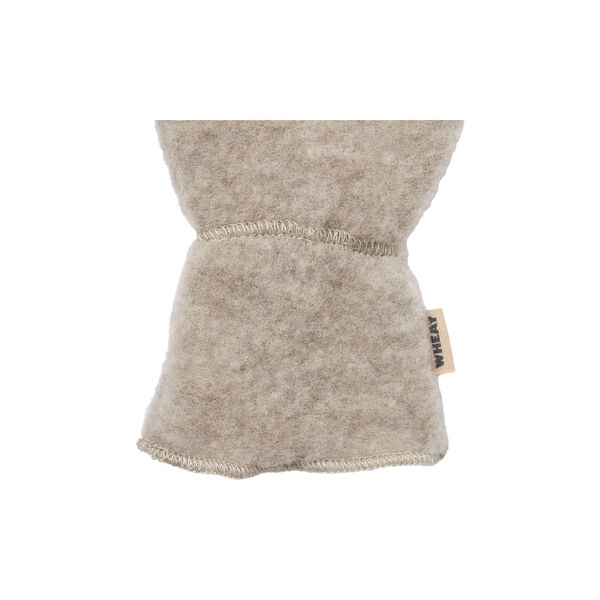 Wool Fleece Miitens Jay, khaki melange Wool Fleece Miitens Jay, khaki melange, Wheat