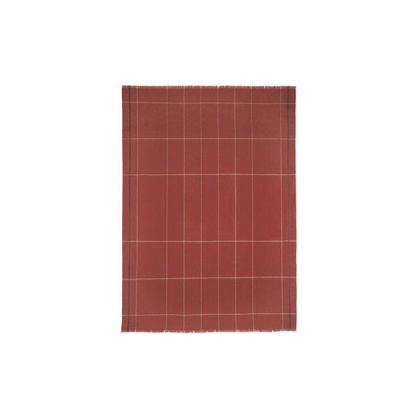 Square plaid, rusty red, ELVANG