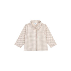Classic Pyjamas, beige gingham, Lalaby