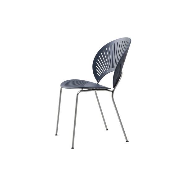 3398 Trinidad stol, nordic blue/chrome, Fredericia Furniture