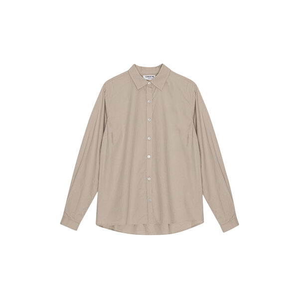 Laura Classic Shirt, sand, CARE BY ME