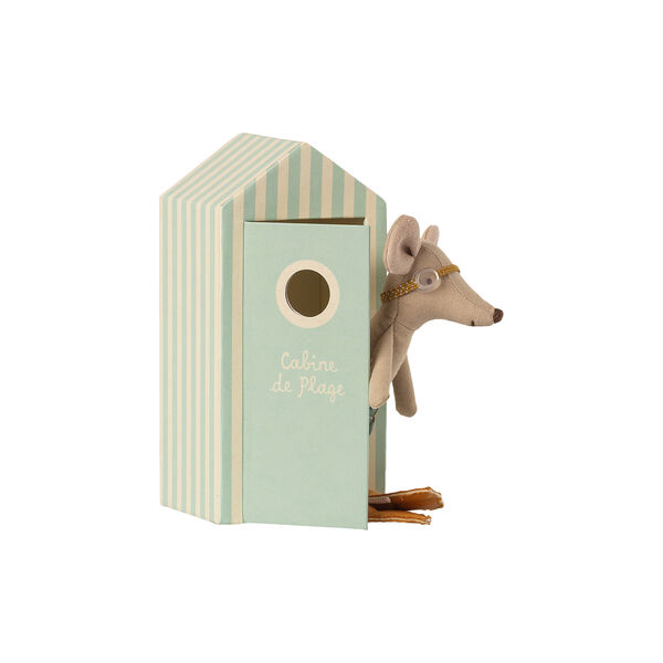 Storebror strandmus i strandhytte, Maileg