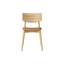 Chiara spisebordsstol, Davos 2758 Brandy/hvidolieret eg, Bruunmunch Furniture