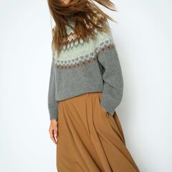 MMDaya Fjord Highneck Knit, thunderstorm, MOS MOSH