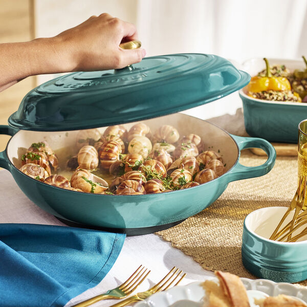 Signature Buffetgryde 30 cm, bleu riviera, Le Creuset