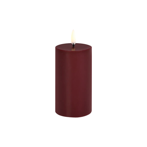 LED pillar candle, wine red LED pillar candle, wine red, Uyuni Lighting