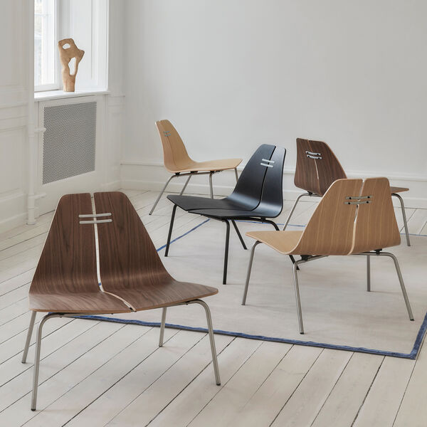PK23™ loungestol, lakeret eg/stål, Fritz Hansen
