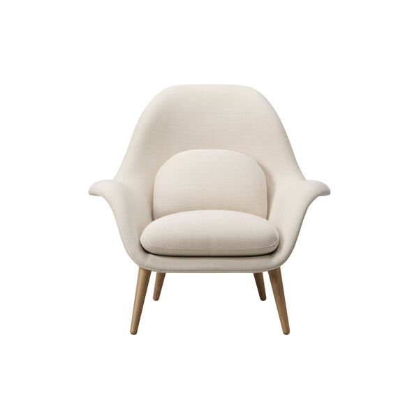 FF1770 Swoon Lounge Chair, Sunniva 811/lakeret eg, Fredericia Furniture
