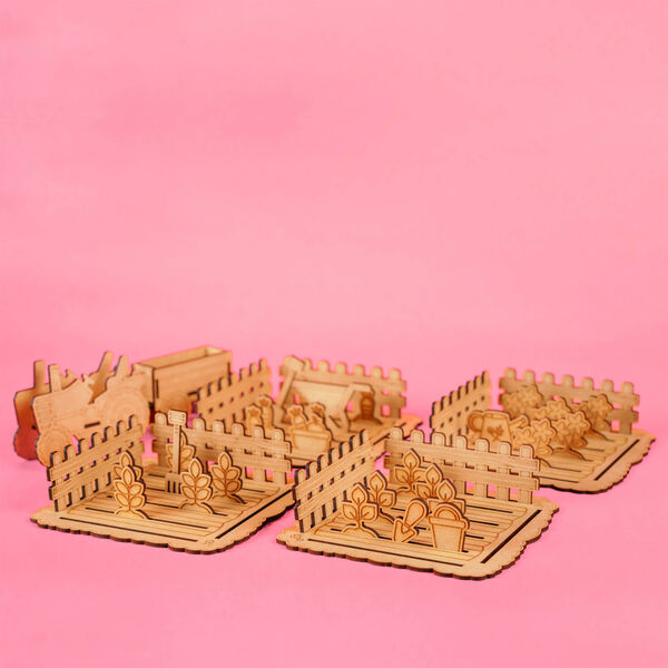 Bondegården trælegetøj | Markerne høstes, Crateit