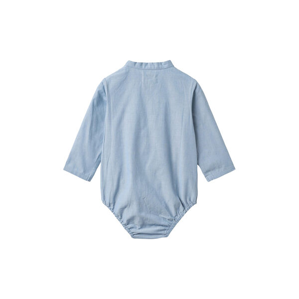 Romper Shirt Victor, blue chambrey, Wheat