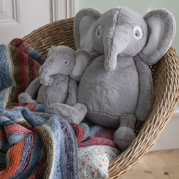 Elefanten Finley bamse, grey, Sebra