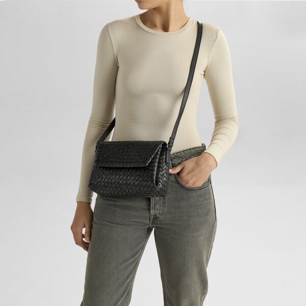 JulesMBG Crossbody Bag Weave, black, Markberg