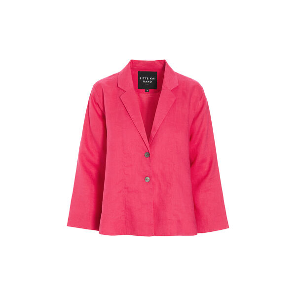 Airy linen a-formet jakke, rhododendron, BITTE KAI RAND
