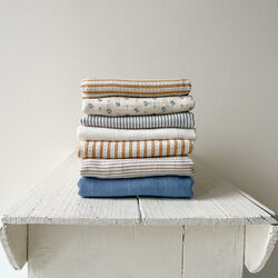 Stofble 2-pak, classic stripes blue, Cam Cam Copenhagen