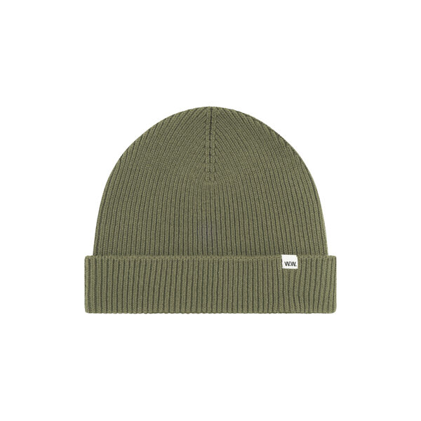 WWEddie Beanie, deep lichen green, Wood Wood