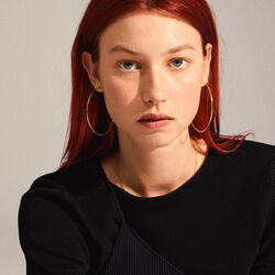 SANNE Hoops X Large, gold plated, Pilgrim