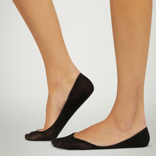 Cotton Footsies Socks, black, Wolford