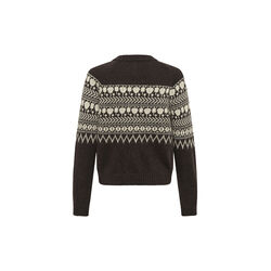 CharmainePW Cardigan, mole/whitecap jaquard, Part Two