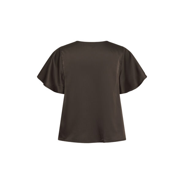 LodisaSZ SS Blouse, chocolate brown, Saint Tropez