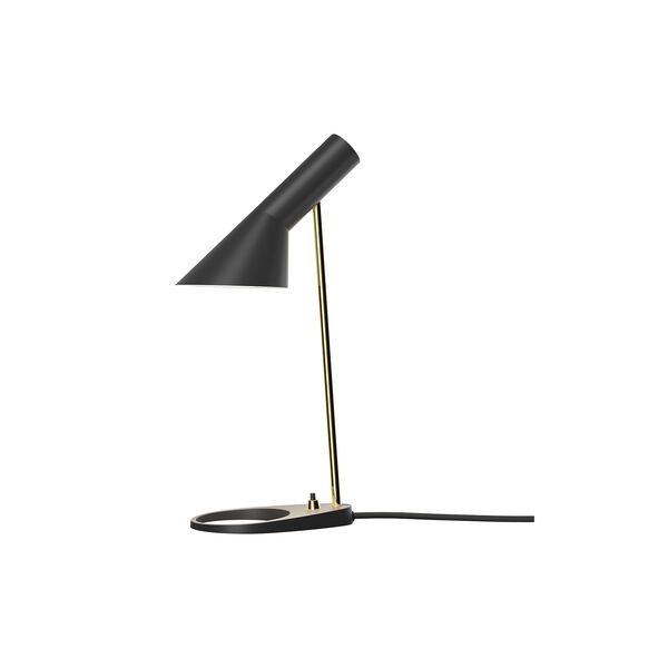 AJ Mini bordlampe, brass/black, Louis Poulsen