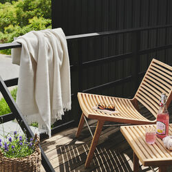 Samsø plaid, 00100 white, Silkeborg Uldspinderi