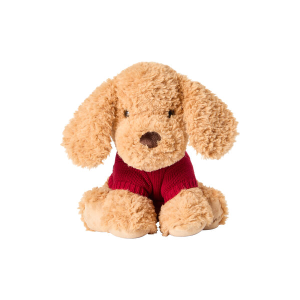 Holiday Dog Teddy | Beige/Red | Bamse, Lexington