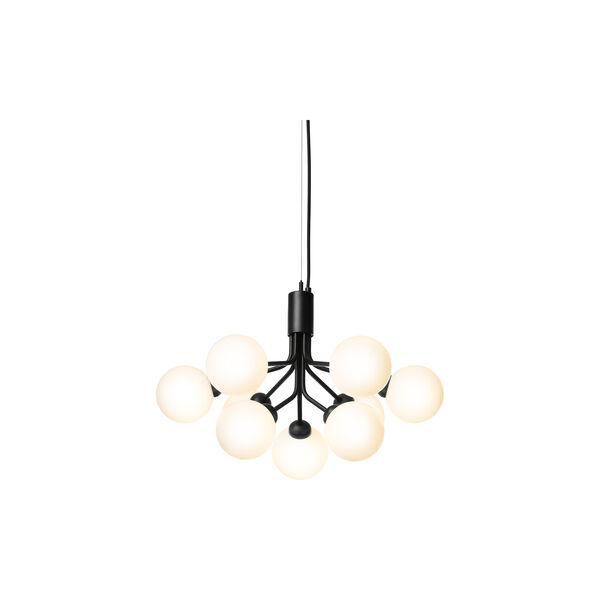 Apiales 9 Pendant, satin black/opal, Nuura