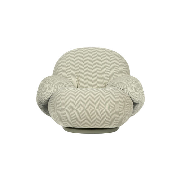 Pacha Outdoor Lounge Chair with Armrest, Chevron 008, GUBI