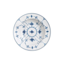 Musselmalet Riflet dyb tallerken Ø 17 cm, Royal Copenhagen